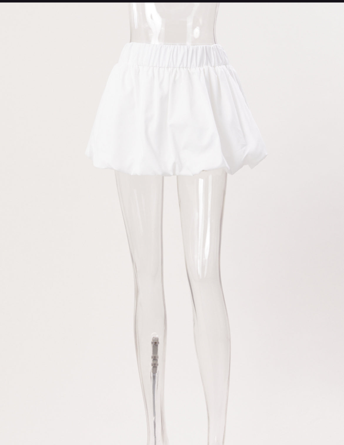 WHITE BUBBLE SKIRT