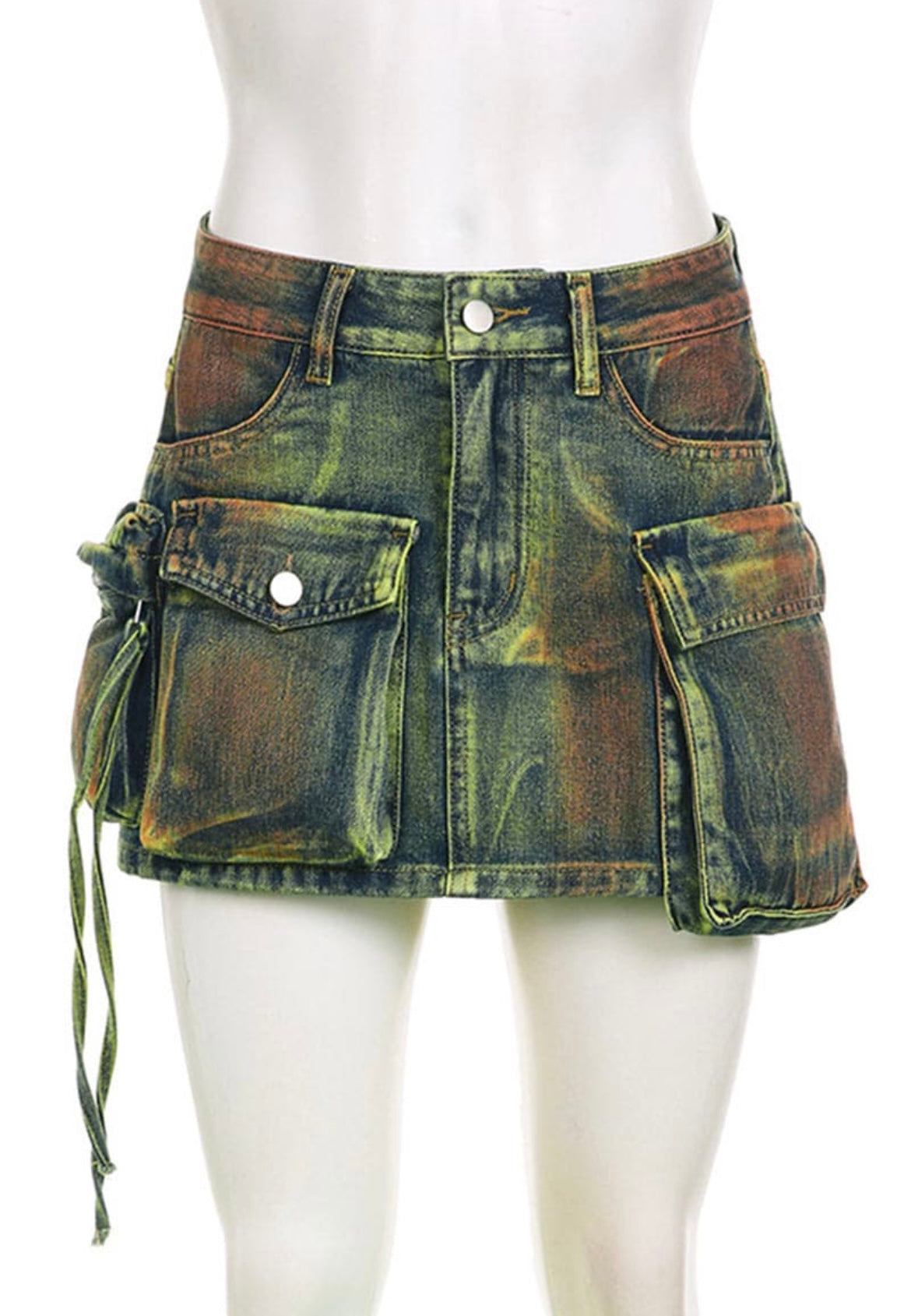 "GO CRAZY" CARGO SKIRT