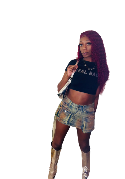 "GO CRAZY" CARGO SKIRT