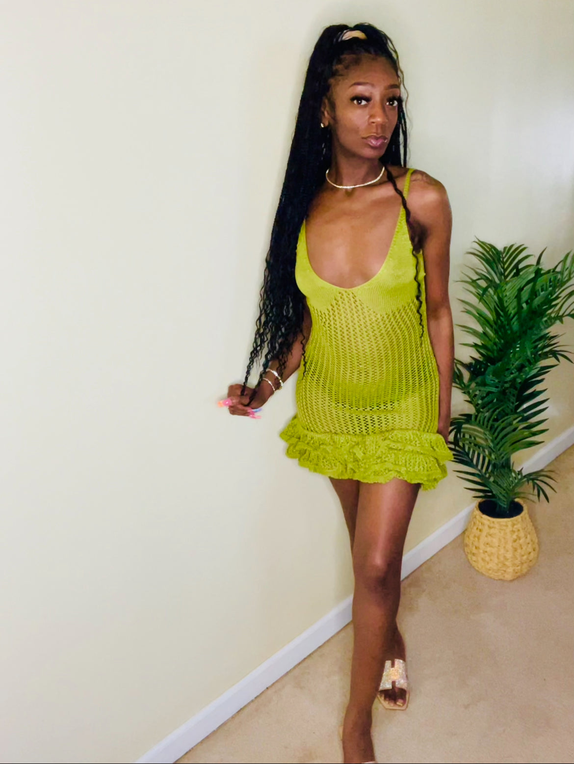 BALI MINI RUFFLED DRESS