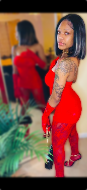 Rosey Red Mesh Dress W/ MESH GLOVES